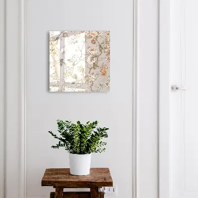 Nyckelskåp med motiv av blomgrenar