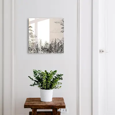 Nyckelskåp med motiv av tropiskt landskap