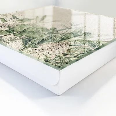 Nyckelbox med motiv av tropisk natur