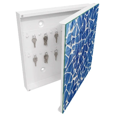 Nyckelskåp Blå mosaik