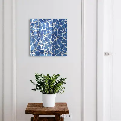 Nyckelskåp Blå mosaik