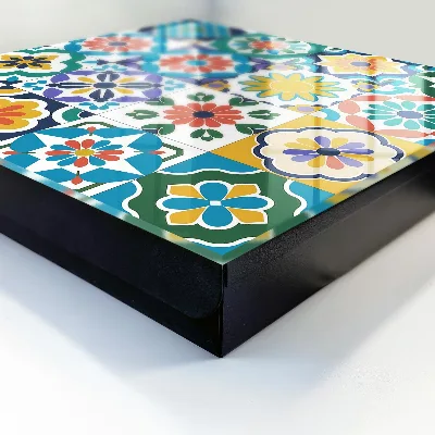 Nyckelbox med blommönster