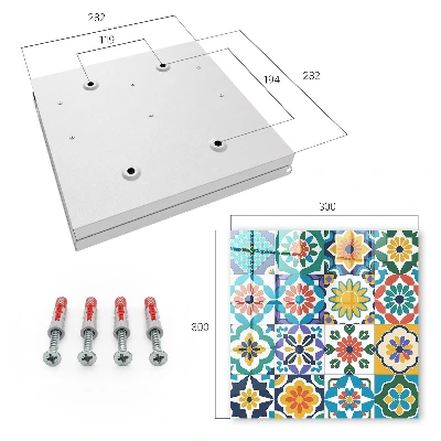 Nyckelbox Blommönster