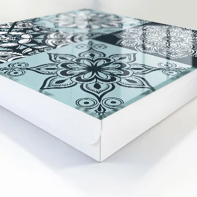 Nyckelskåp med geometriskt mönster