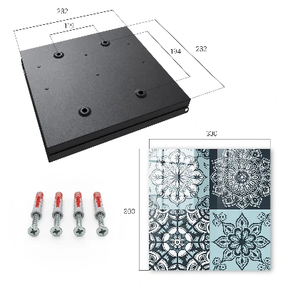 Snygga nyckelskåp Geometriska mönster