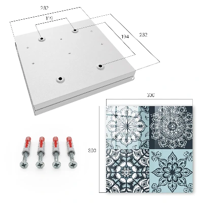 Snygga nyckelskåp Geometriska mönster