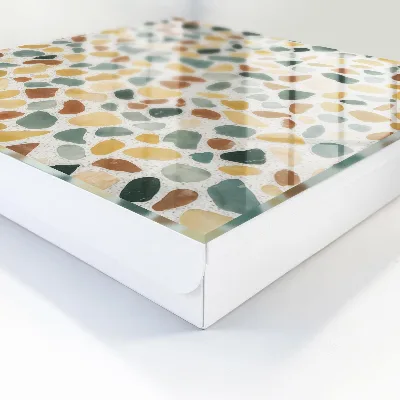 Nyckelskåp med mosaik av sten