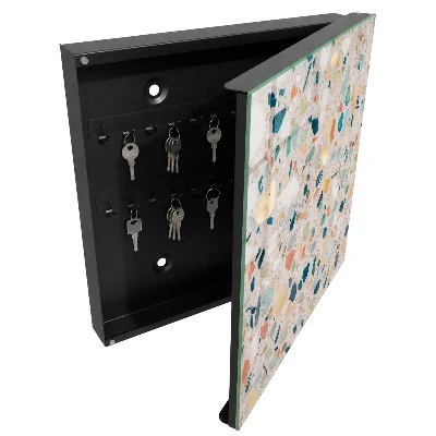 Nyckelskåp i färgglad mosaik