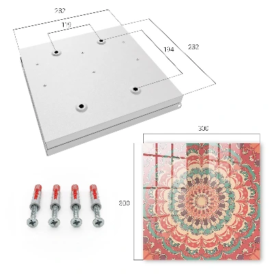 Nyckelbox Färgglad mandala