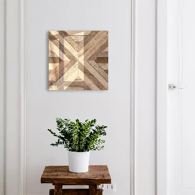 Nyckelbox i trägeometrisk design