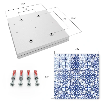 Nyckelbox Blå mosaik