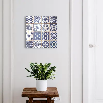 Nyckelbox med retro mosaikmotiv