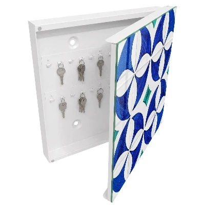 Nyckelbox med geometriskt motiv