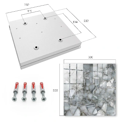 Nyckelskåp Stenmosaik