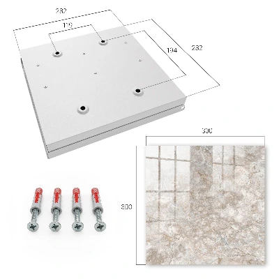Snygga nyckelskåp Marmorstruktur