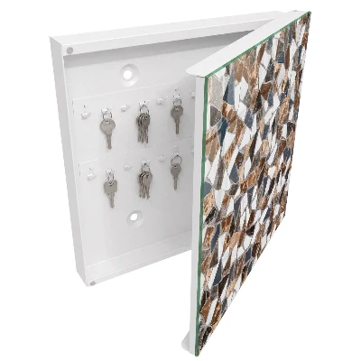 Nyckelbox med geometriskt mosaikmönster