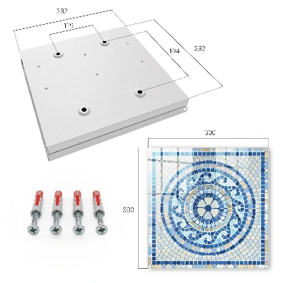 Nyckelskåp Geometrisk mosaik