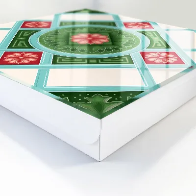 Nyckelskåp Blommig geometri