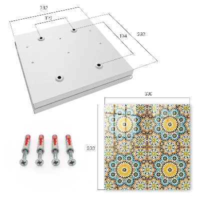 Snygga nyckelskåp Geometrisk mosaik