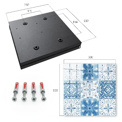 Snygga nyckelskåp Geometriska plattor