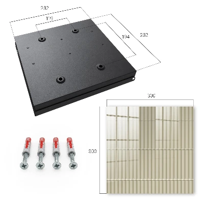 Nyckelbox Beige ränder