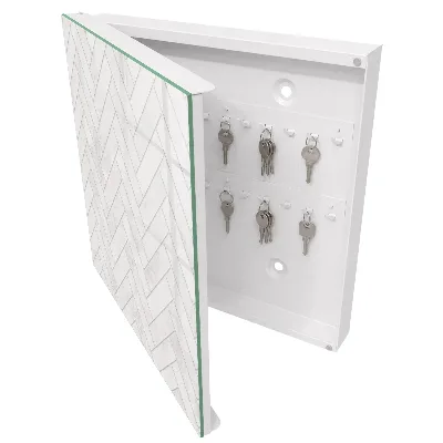 Nyckelbox Marmor fiskbensmönster