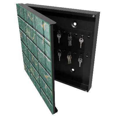 Nyckelbox Grön marmor