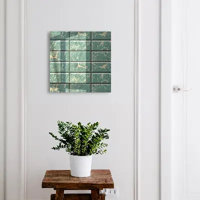 Nyckelbox Grön marmor