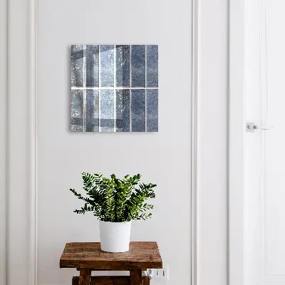 Nyckelskåp i blå kakeldesign