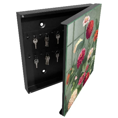 Snygga nyckelskåp Blommande trädgård