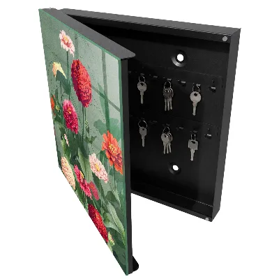 Snygga nyckelskåp Blommande trädgård