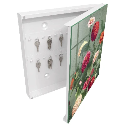Snygga nyckelskåp Blommande trädgård
