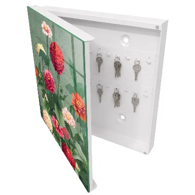 Snygga nyckelskåp Blommande trädgård