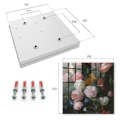 Nyckelbox En bukett blommor