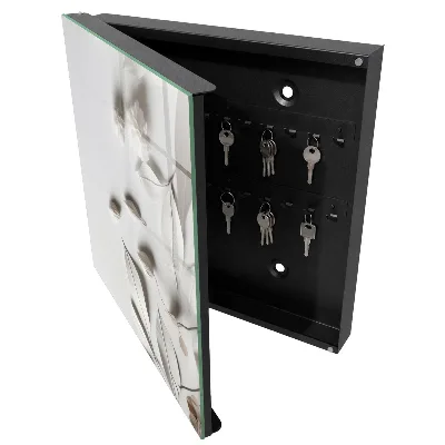 Nyckelbox Vita blad