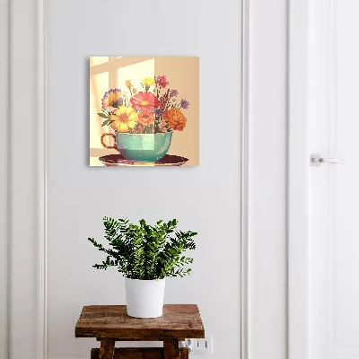 Snygga nyckelskåp Blommor kopp