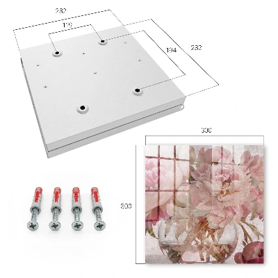 Snygga nyckelskåp Romantiska blommor