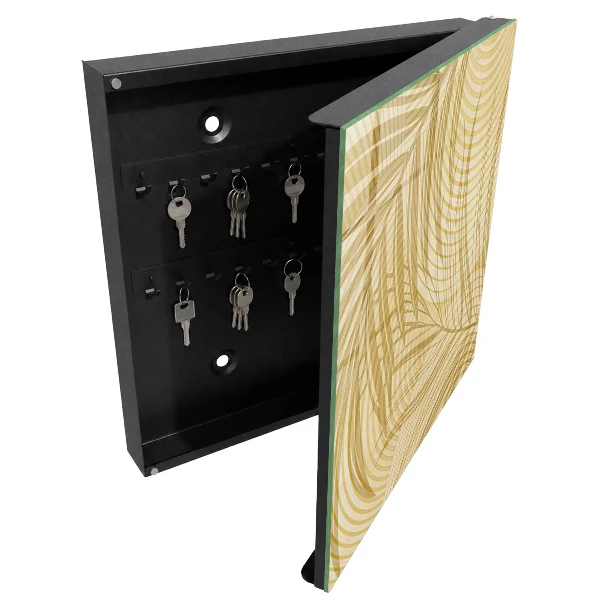 Nyckelbox med motiv av löv