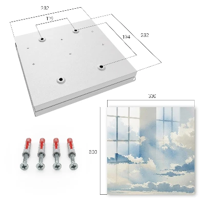 Nyckelskåp Moln på himlen