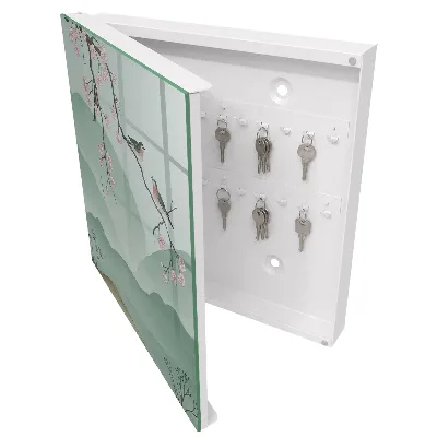 Nyckelbox Fåglar och blommor