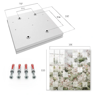 Snygga nyckelskåp Geometriska liljor