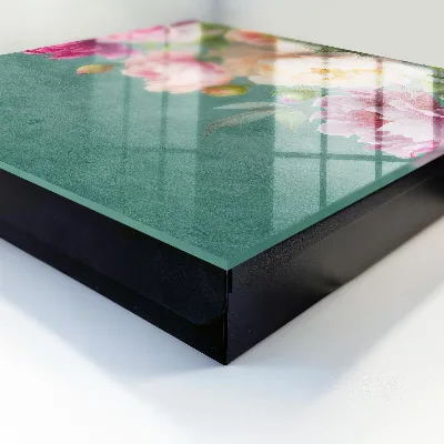 Nyckelbox med blommigt motiv
