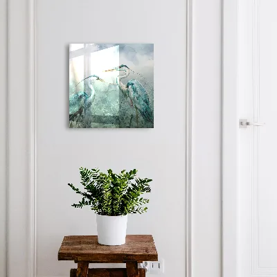 Nyckelskåp Akvarellhägrar