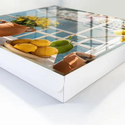 Nyckelbox med motiv av semesterlandskap