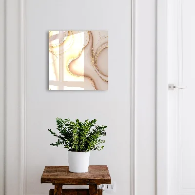 Nyckelskåp Beige vågor