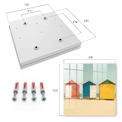 Nyckelbox Färgglada hus