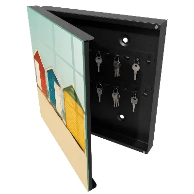 Nyckelbox Färgglada hus
