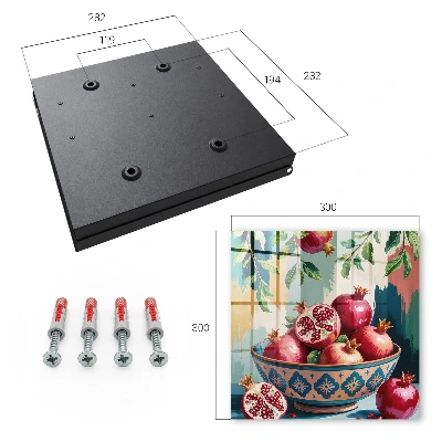 Nyckelskåp med fruktmotiv
