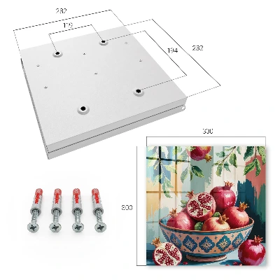 Nyckelskåp med fruktmotiv