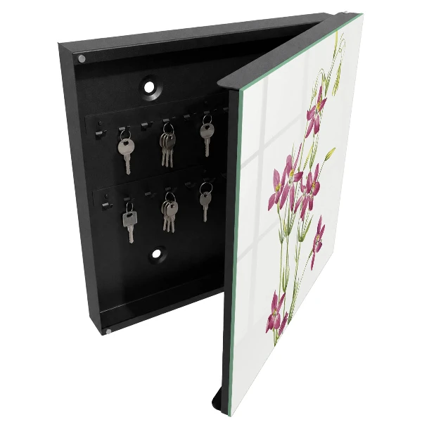 Snygga nyckelskåp Rosa blommor